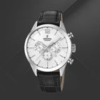 Ρολόι Festina Timeless Chronograph F20542/1 με Μαύρο Λουράκι & Λευκό Καντράν
