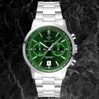 Ανδρικό Ρολόι Gant Bergamo G196003 Με Ασημί Μπρασελέ & Πράσινο Καντράν