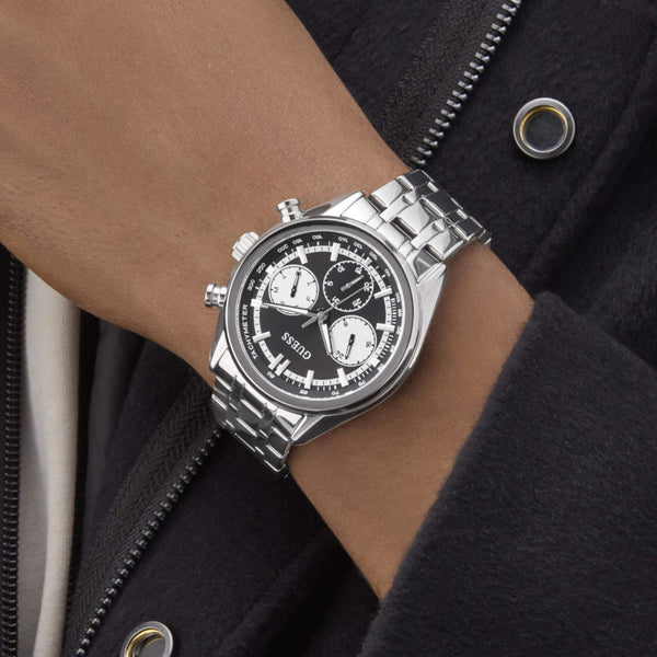 Ρολόι Guess Dawson GW0971G1 Χρονογράφος με Ασημί Μπρασελέ