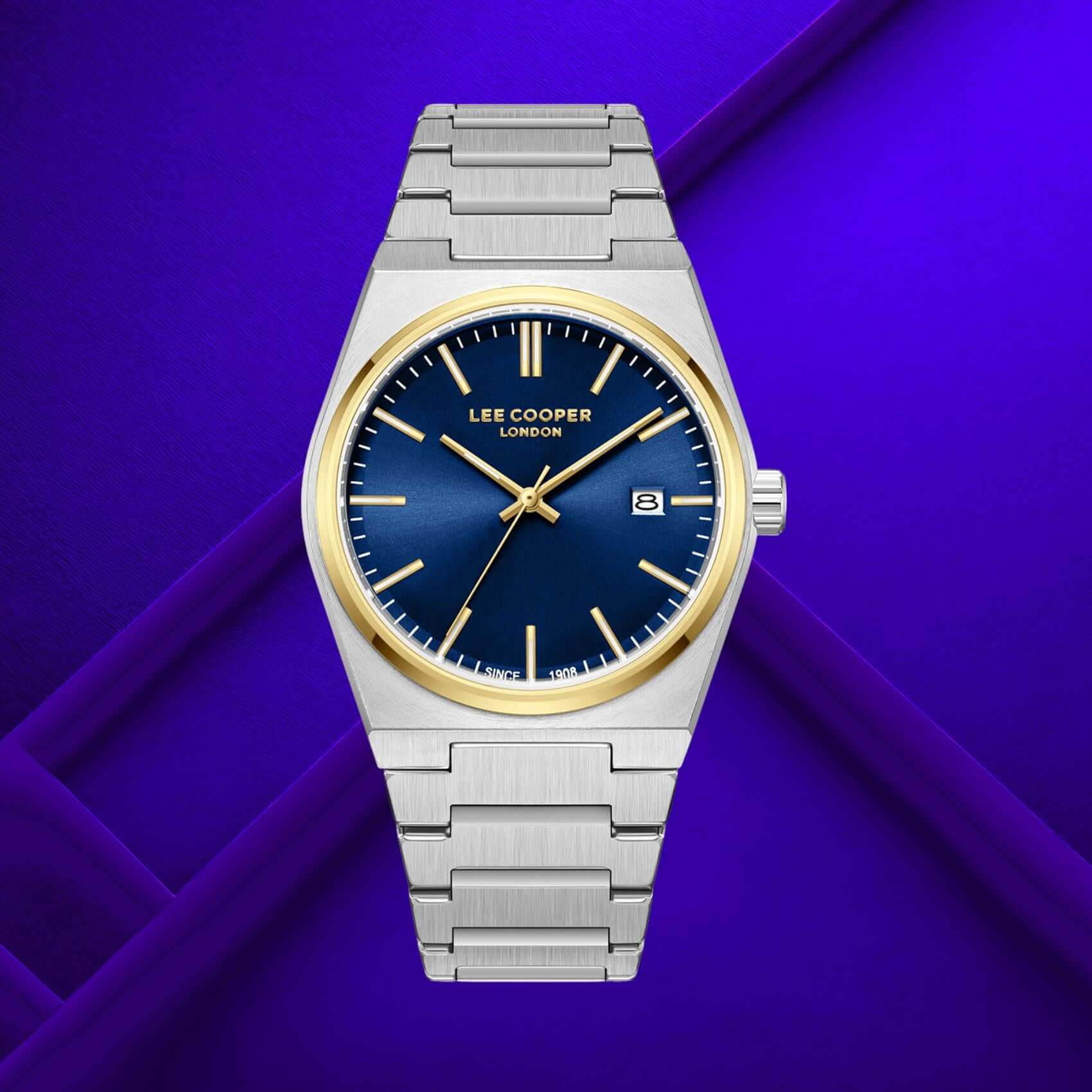 Ανδρικό ρολόι Lee Cooper Gents LC08196.290 με ένδειξη ημερομηνίας και κάσα 40 mm.