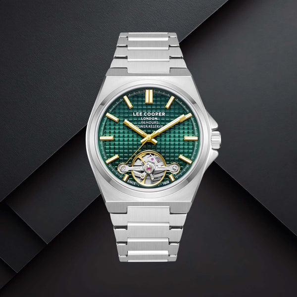 Ρολόι Lee Cooper Automatic LC08229.370 με Ασημί Μπρασελέ