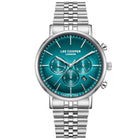 Ρολόι Lee Cooper Gents Multi LC08372.391 Με Ασημί Μπρασελέ & Τιρκουάζ Καντράν