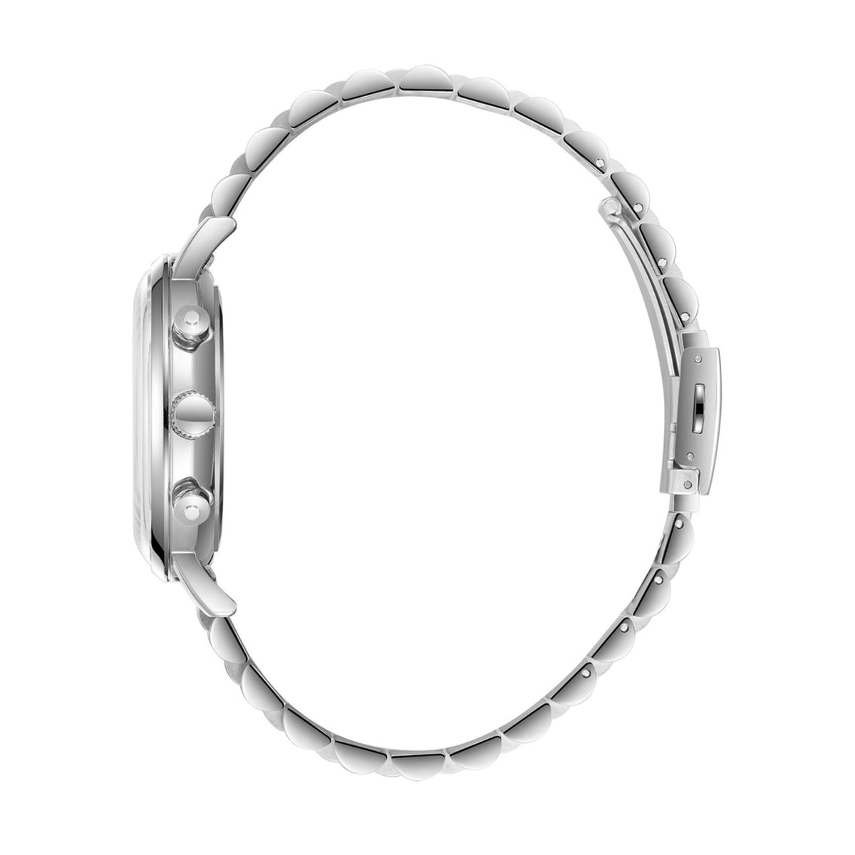 Ασημί ατσάλινο μπρασελέ ρολογιού Lee Cooper Gents Multi LC08372.391