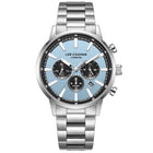 Ρολόι Lee Cooper Gents Multi LC08382.300 Με Ασημί Μπρασελέ & Γαλάζιο Καντράν