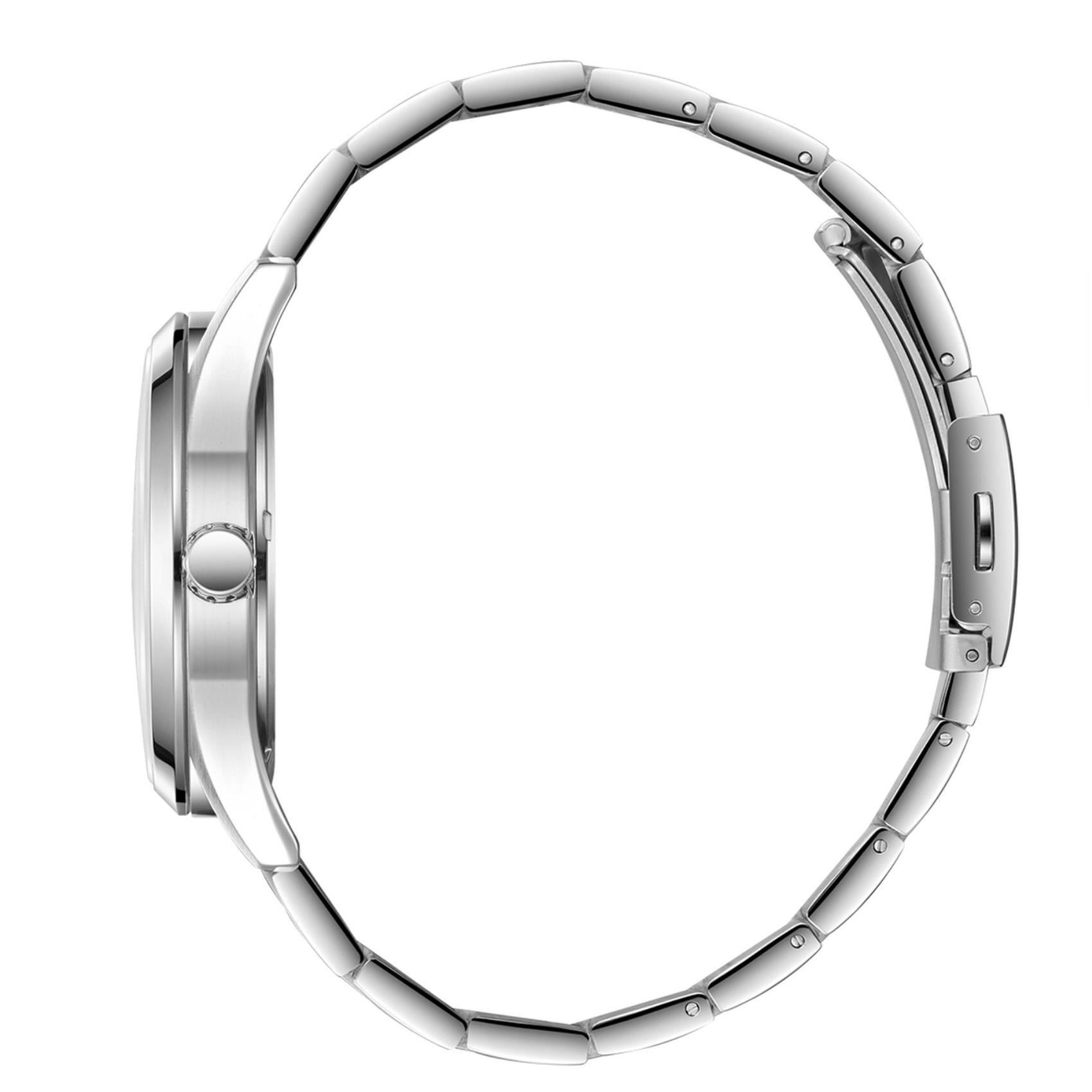 Ασημί μεταλλικό μπρασελέ ρολογιού Lee Cooper LC08340.370