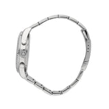 Φωτογραφία του Maserati Competizione R8853100022 που αναδεικνύει την κάσα 43mm και το ασημί μπρασελέ από ανοξείδωτο ατσάλι.