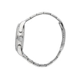 Φωτογραφία του του Maserati Competizione R8853100044 που αναδεικνύει την κάσα 43mm και το ασημί μπρασελέ από ανοξείδωτο ατσάλι
