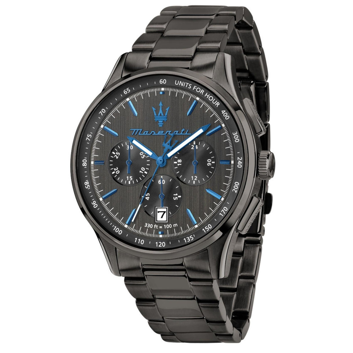 Ανδρικό ρολόι Maserati Dark Edition R8873654002 με ανθρακί μπρασελέ και ανθρακί καντράν