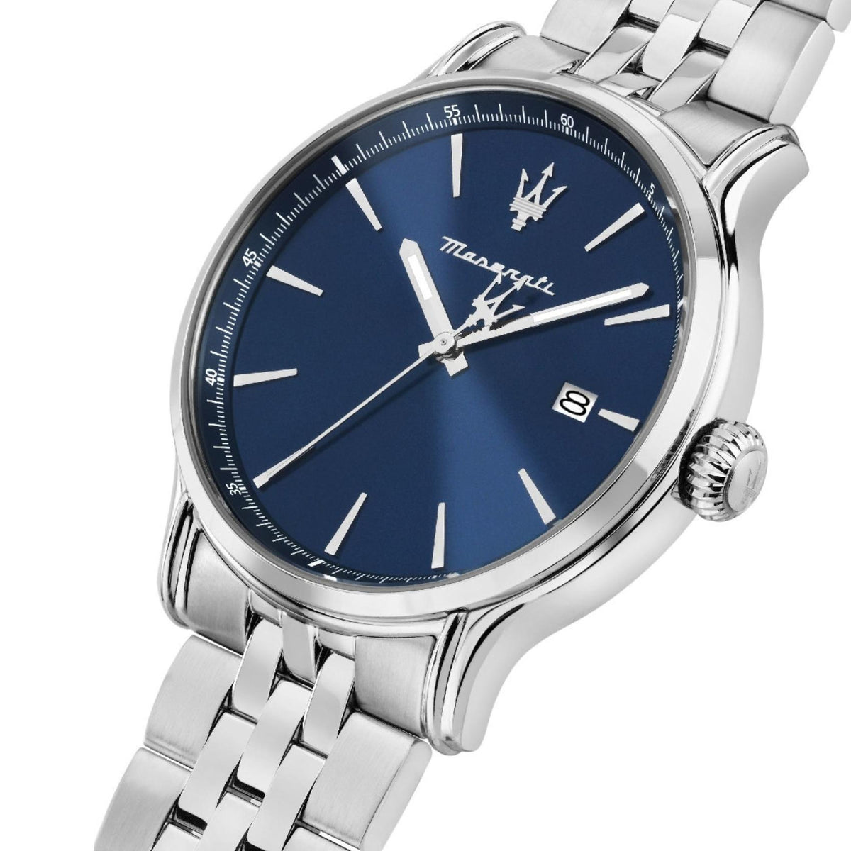 Μπλε καντράν ρολογιού Maserati Epoca Slim R8853118031 διαμέτρου 40mm με ένδειξη ημερομηνίας