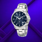 Ρολόι Maserati Successo R8873621047 με Ασημί Μπρασελέ