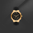 Ανδρικό Ρολόι Michael Kors Billie MK9253 Χρονογράφος με Μαύρο Λουράκι & Μαύρο Καντράν