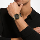 Ανδρικό Ρολόι Michael Kors Billie MK9253 Χρονογράφος με Μαύρο Λουράκι & Μαύρο Καντράν