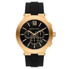 Ανδρικό Ρολόι Michael Kors Billie MK9253 Χρονογράφος με Μαύρο Λουράκι & Μαύρο Καντράν