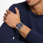 Ανδρικό Ρολόι Michael Kors Billie MK9254 Χρονογράφος με Μπλε Λουράκι & Μπλε Καντράν