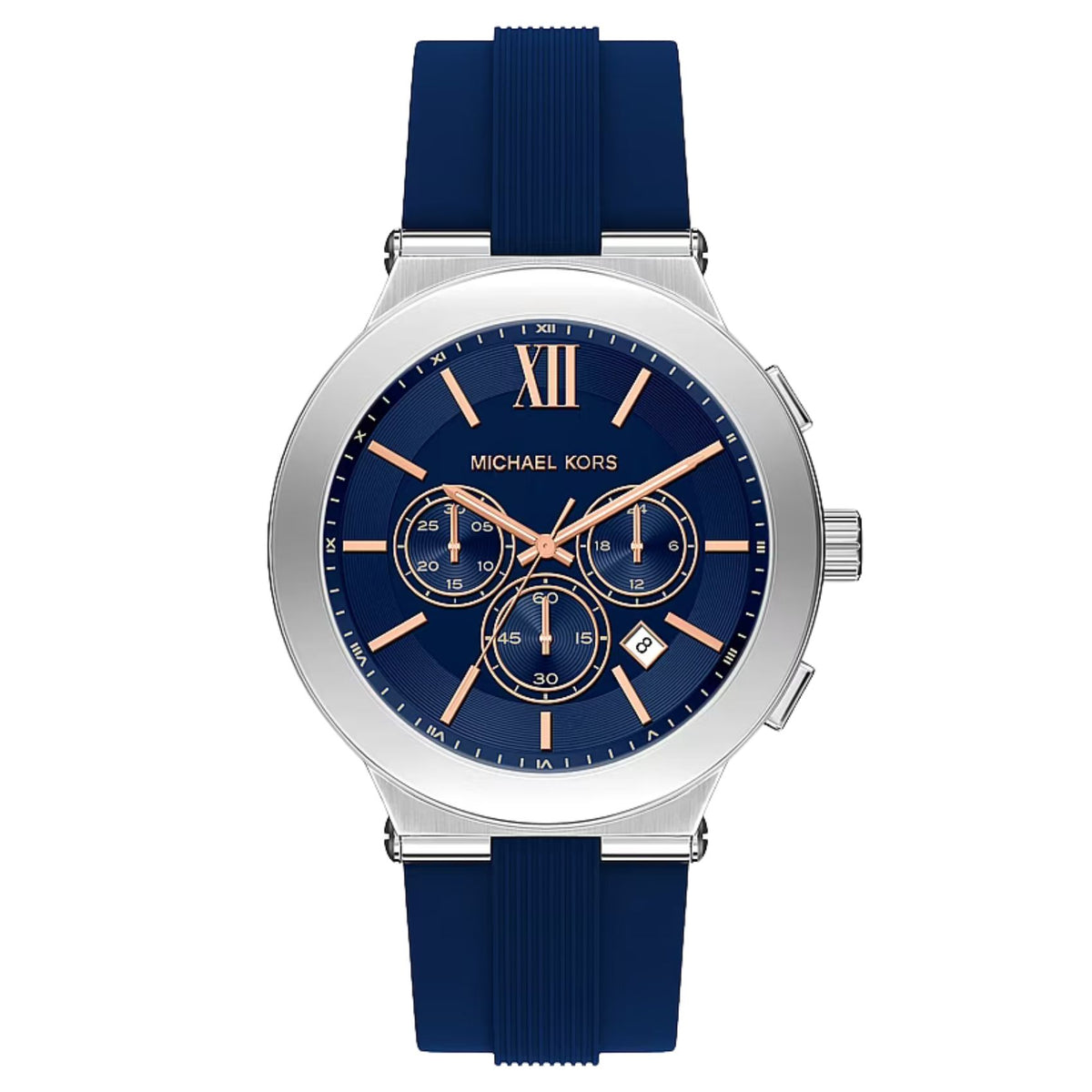Ανδρικό ρολόι Michael Kors Billie MK9254 χρονογράφος με μπλε λουράκι και μπλε καντράν