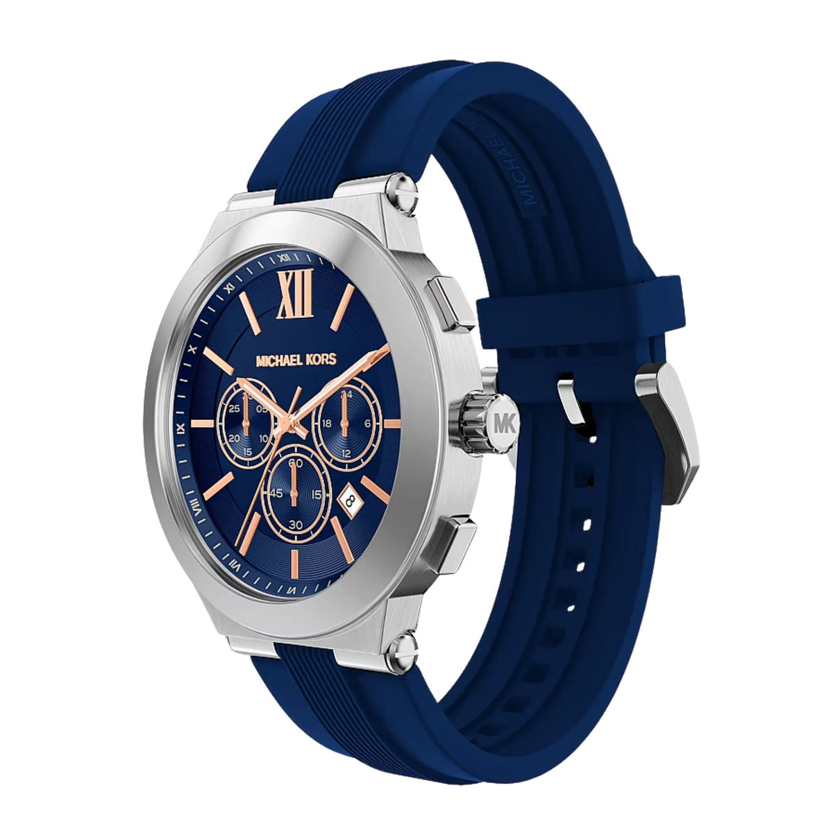 Μπλε λουράκι από καουτσούκ ρολογιού Michael Kors Billie MK9254