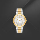 Ανδρικό Ρολόι Michael Kors Billie MK9274 με Ασημί-Χρυσό Μπρασελέ & Λευκό Καντράν
