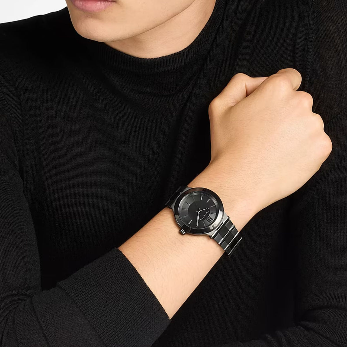 Ανδρικό Ρολόι Michael Kors Billie MK9275 με Μαύρο Μπρασελέ & Μαύρο Καντράν