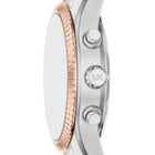 Ανδρικό Ρολόι Michael Kors Lexington MK9265 Χρονογράφος με Ασημί-Ροζ Χρυσό Μπρασελέ & Πράσινο Καντράν