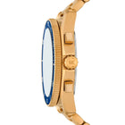 Καταδυτικό Ανδρικό Ρολόι Michael Kors Maritime MK9202 Χρονογράφος με Χρυσό Μπρασελέ & Μπλε Καντράν