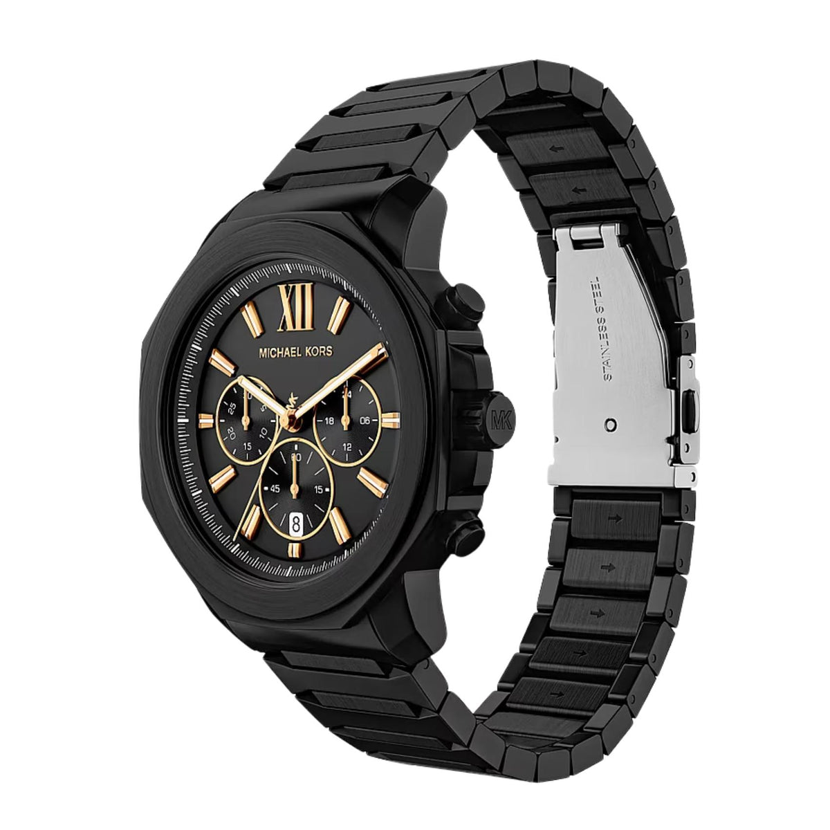 Μαύρο ατσάλινο μπρασελέ ρολογιού Michael Kors Prescott MK9252