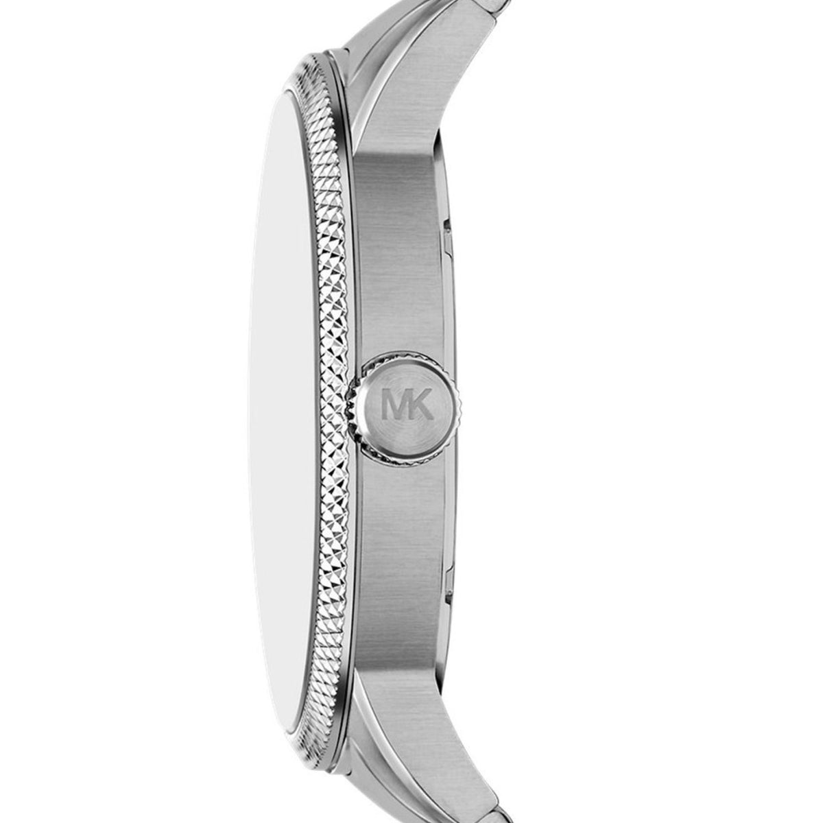 Ασημί κάσα του ανδρικού ρολογιού Michael Kors Wolfe MK9291SET