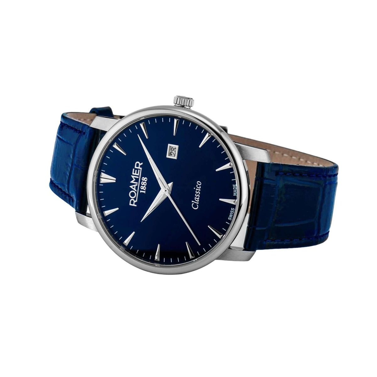 Μπλε καντράν για το ανδρικό ρολόι Roamer Classico Gents 971856-41-45-05.