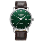 Aνδρικό Ρολόι Roamer Classico Gents 971856-41-75-05 Με Καφέ Δερμάτινο Λουράκι