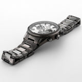 Ανδρικό ρολόι Roamer Helios Power 973981-44-15-20 Solar με ανθρακί μπρασελέ από τιτάνιο & άσπρο καντράν 43.5mm.