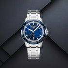 Ανδρικό Ρολόι Roamer Mercury Classic 968833-41-45-20 με Ασημί Μπρασελέ & Μπλε Καντράν