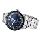 Ανδρικό Ρολόι Roamer Mercury Classic 968833-41-45-20 με Ασημί Μπρασελέ & Μπλε Καντράν