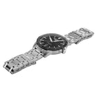 Ανδρικό Ρολόι Roamer Mercury Classic 968833-41-85-20 με Ασημί Μπρασελέ & Μαύρο Καντράν