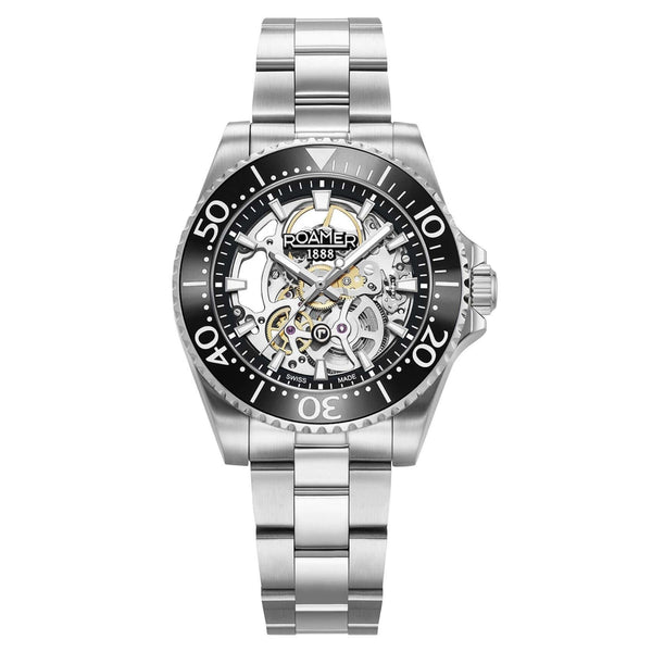 Ρολόι Roamer Premier Skeleton Limited 986984-41-85-20 Αυτόματο Με Ασημί Μπρασελέ