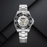 Ανδρικό ρολόι Roamer Premier Skeleton Limited 986984-41-85-20 με μαύρο καντράν αυτόματο open back μηχανισμό Swiss Made και κάσα 42 mm.