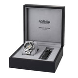 Ανδρικό ρολόι Roamer Premier Skeleton Limited 986984-41-85-20 με το επίσημο κουτί συσκευασίας και μαύρο λουράκι σιλικόνης.