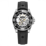 Ανδρικό ρολόι Roamer Premier Skeleton Limited 986984-41-85-20 με μαύρο λουράκι σιλικόνης και κάσα 42 mm.