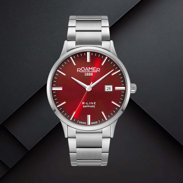 Ρολόι Roamer R-Line Classic 718833-41-65-70 Με Ασημί Μπρασελέ