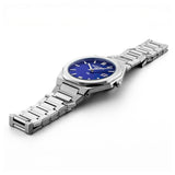 Ανδρικό ρολόι Roamer R8 Gents 972980-41-45-20 swiss made με ασημί ατσάλινο μπρασελέ & μπλε καντράν 40mm.