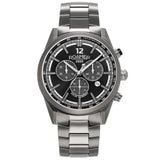 Ανδρικό ρολόι Roamer Helios Power 973981-44-85-20 Solar με ανθρακί μπρασελέ από τιτάνιο και μαύρο καντράν διαμέτρου 43.5mm.