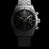 Κοντινή λήψη του μαύρου καντράν του Timberland Ashmont TDWGK0054703.