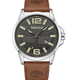 Ρολόι Timberland Bernardston TDWGB2131801 Με Καφέ Δερμάτινο Λουράκι Και Μαύρο Καντράν