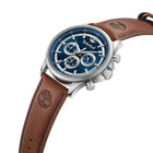 Ρολόι Timberland Bernardston TDWGF0054602 Με Καφέ Δερμάτινο Λουράκι Και Μπλε Καντράν