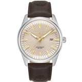 Ρολόι Timberland Birch Road TDWGB0083102 Με Καφέ Δερμάτινο Λουράκι Και Μπεζ Καντράν