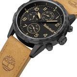 Πλάγια όψη του Timberland Campton TDWGF0055403 με ταμπά λουράκι και μαύρο καντράν.