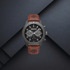 Ρολόι Timberland Carrigan TDWGQ00942X0 Με Καφέ Λουράκι & Μαύρο Καντράν