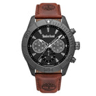 Ρολόι Timberland Carrigan TDWGQ00942X0 Με Καφέ Λουράκι & Μαύρο Καντράν