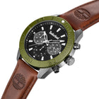 Ρολόι Timberland Carrigan TDWGQ00942X0 Με Καφέ Λουράκι & Μαύρο Καντράν