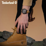 Το Timberland Driscoll TDWGF0055703 φορεμένο στον καρπό με ταμπά δερμάτινο λουράκι και καφέ καντράν