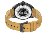 Πίσω όψη του Timberland Henniker Automatic TDWGE0055202 με ταμπά λουράκι και skeleton καντράν.