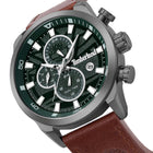 Ρολόι Timberland Henniker II TDWGF0055601 Με Καφέ Δερμάτινο Λουράκι Και Πράσινο Καντράν